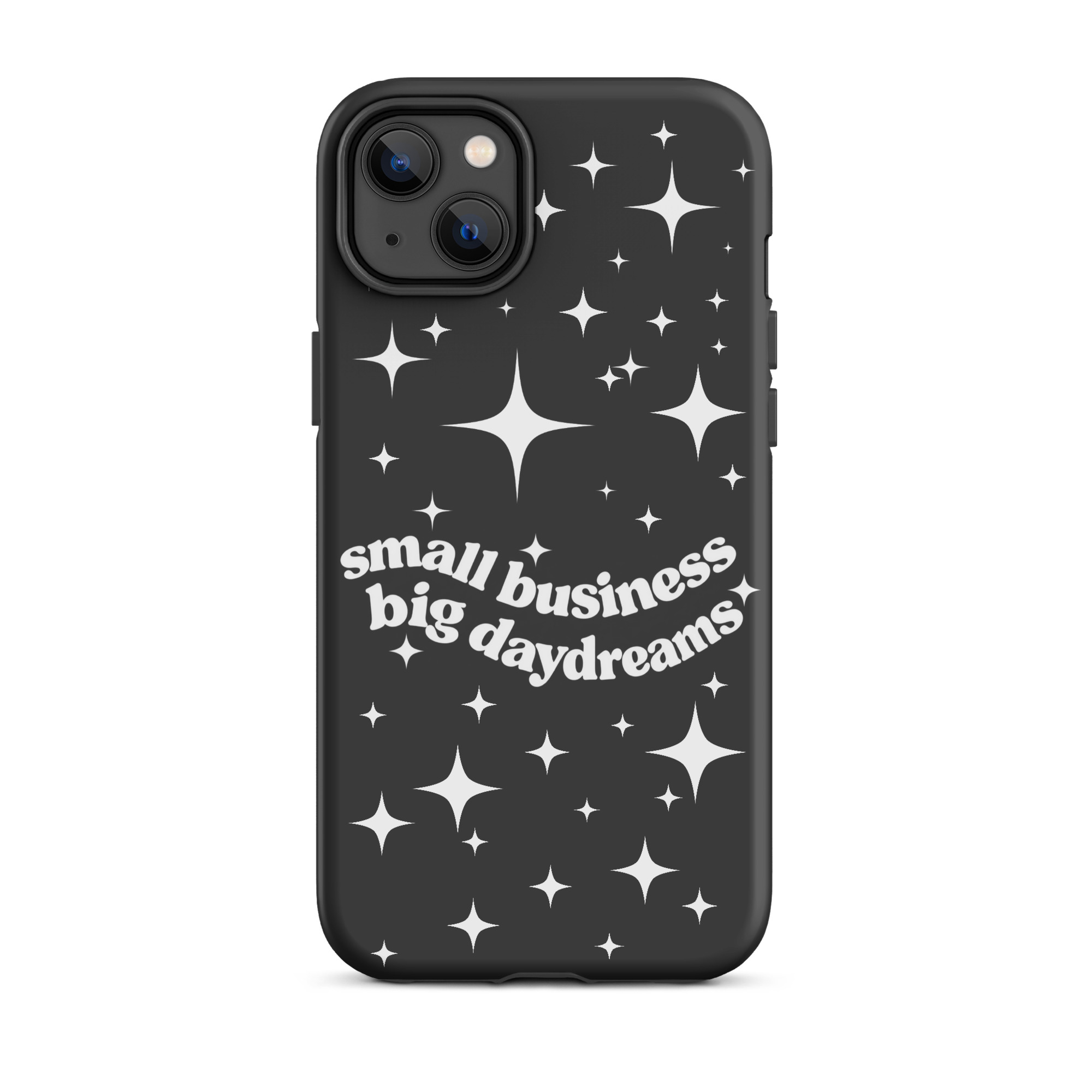 Small Business Big Daydreams (Black) Tough Case for iPhone® - Image 3