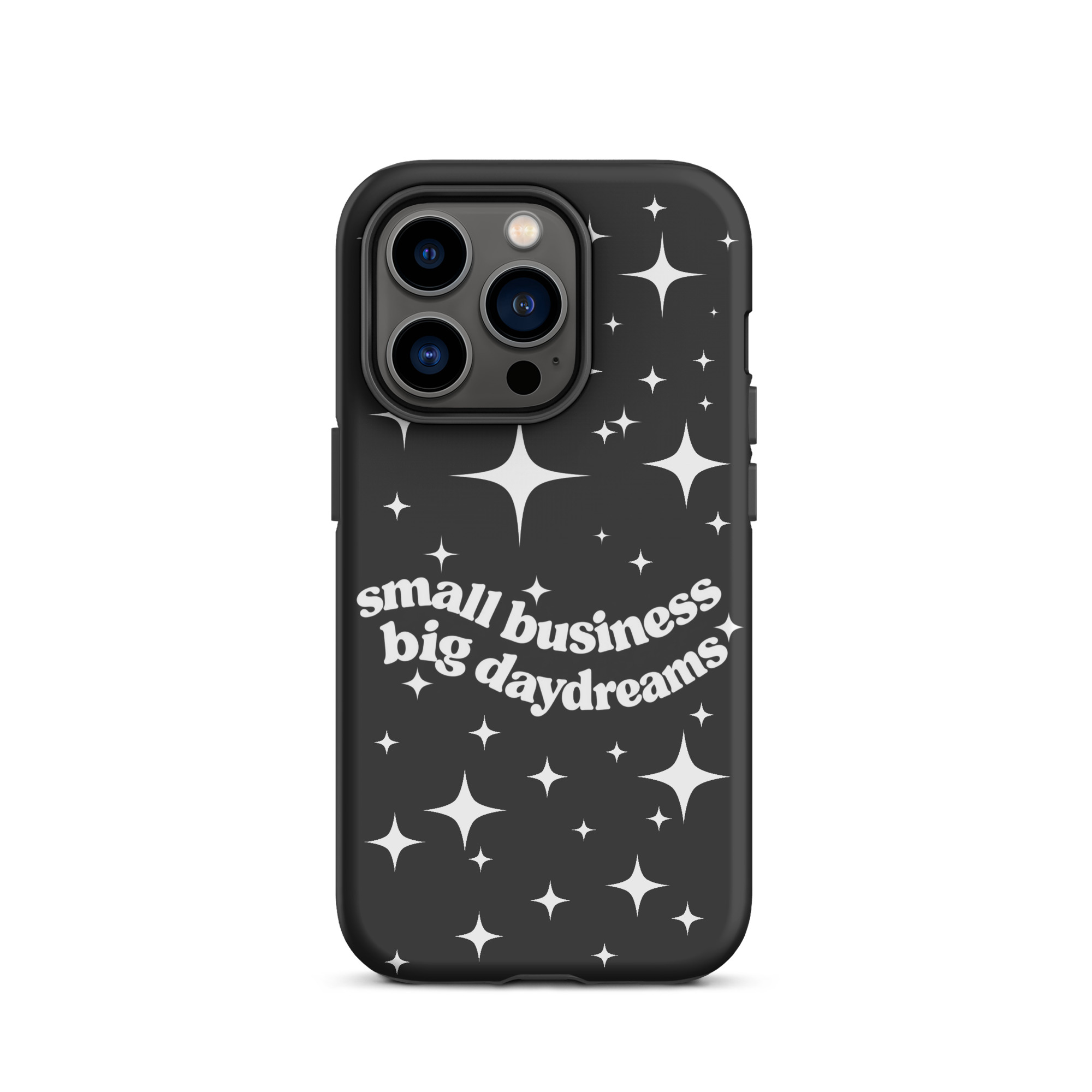 Small Business Big Daydreams (Black) Tough Case for iPhone® - Image 4