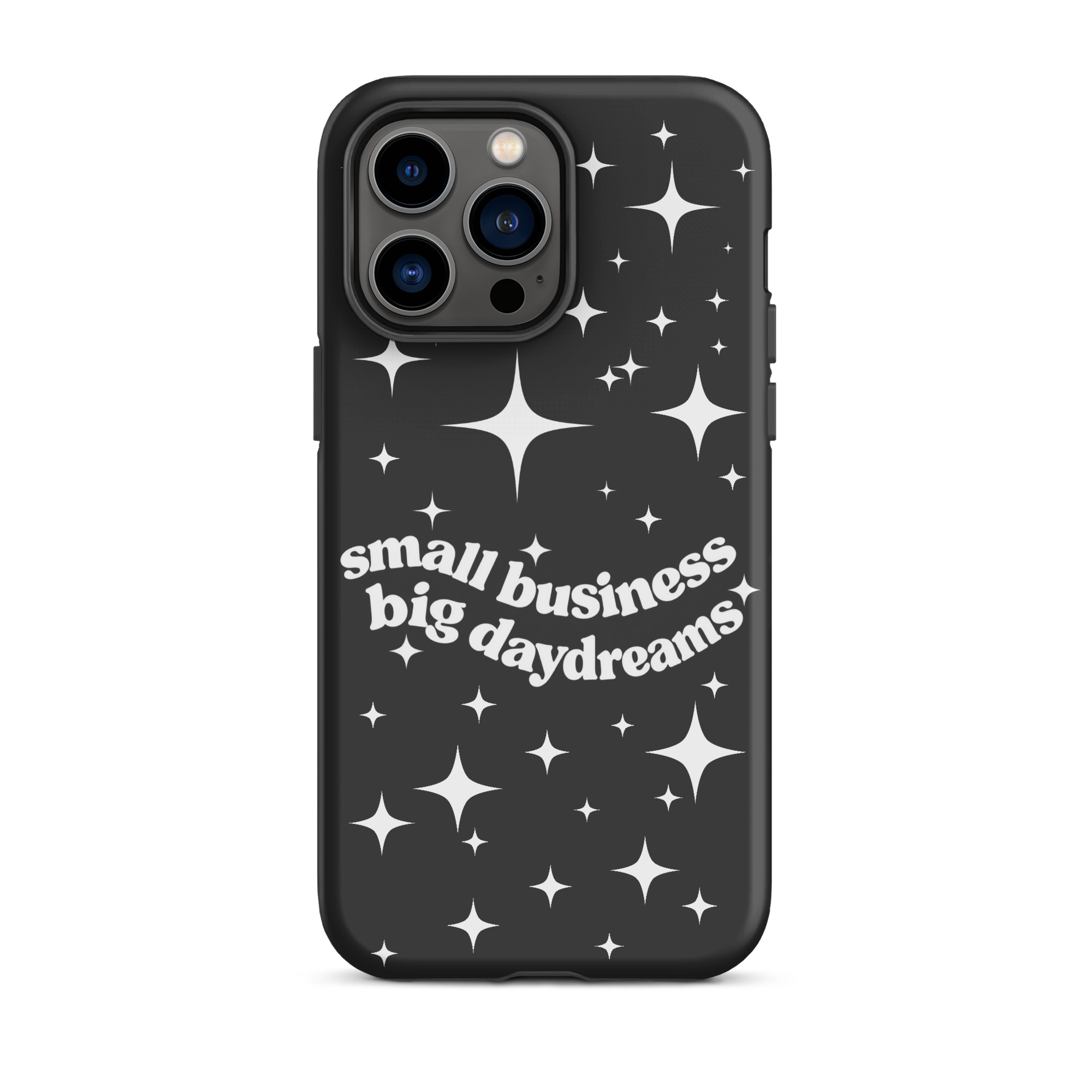 Small Business Big Daydreams (Black) Tough Case for iPhone® - Image 5