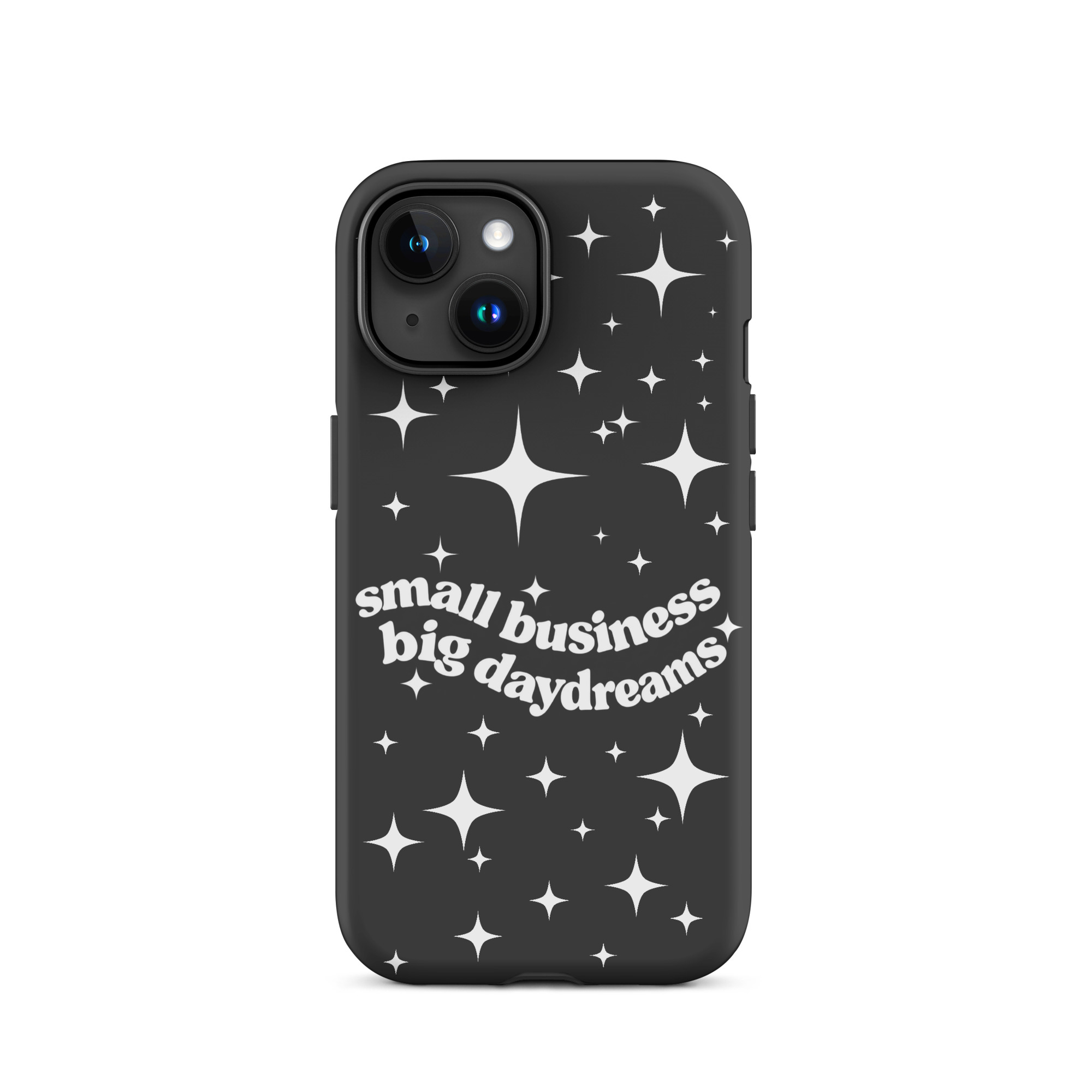 Small Business Big Daydreams (Black) Tough Case for iPhone® - Image 6