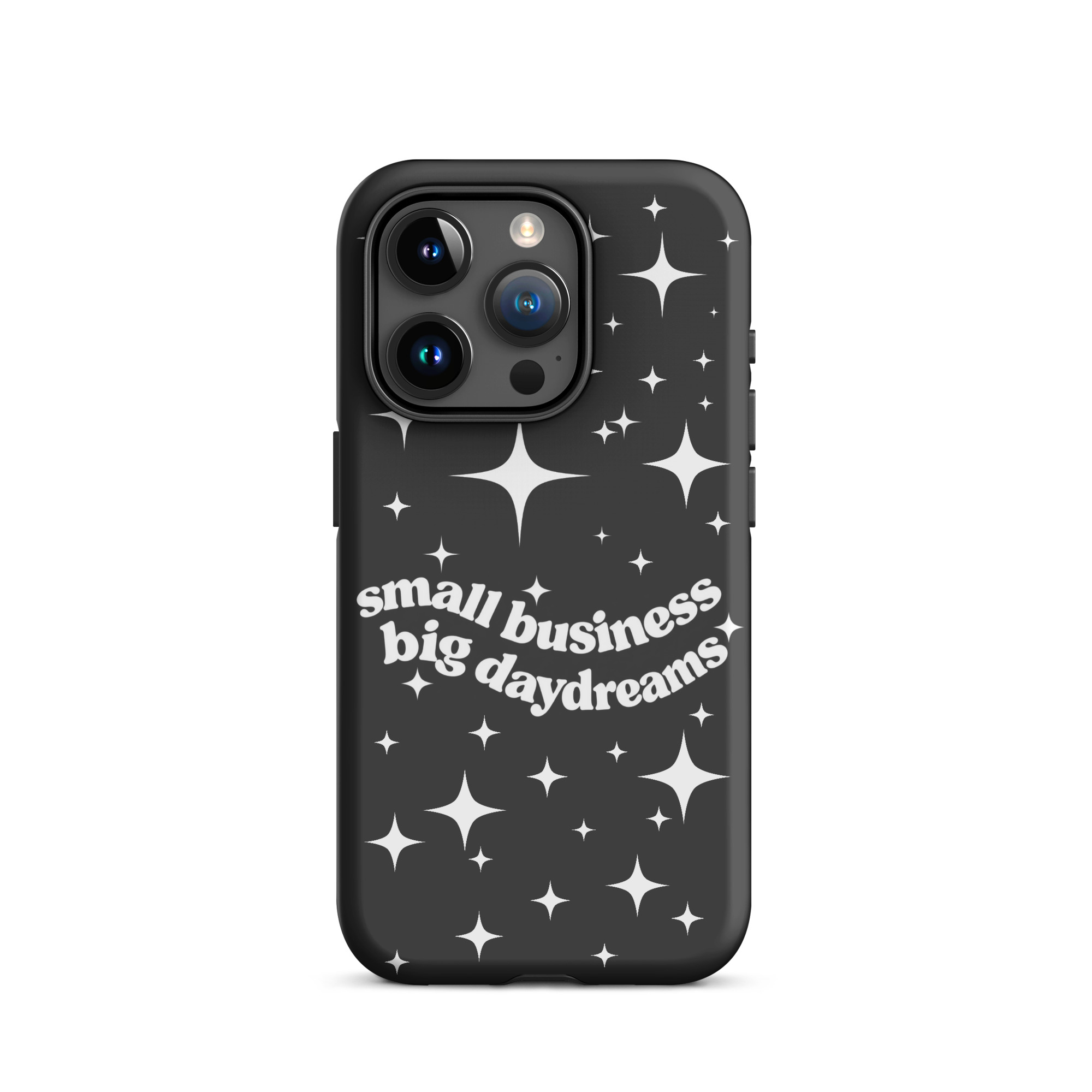 Small Business Big Daydreams (Black) Tough Case for iPhone® - Image 8