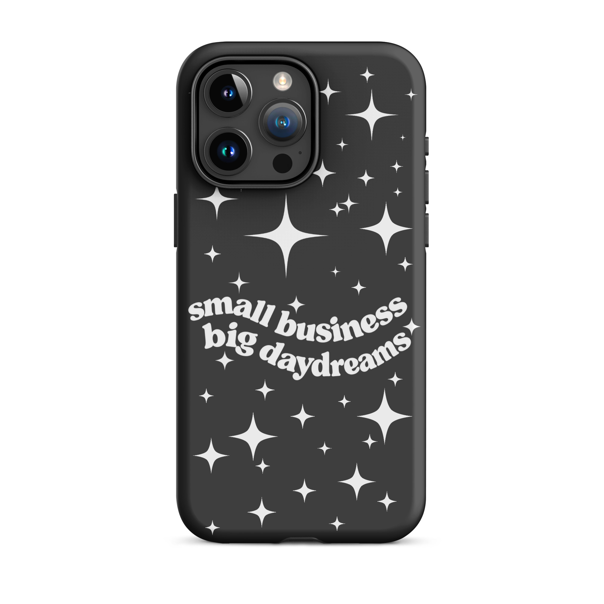 Small Business Big Daydreams (Black) Tough Case for iPhone® - Image 9